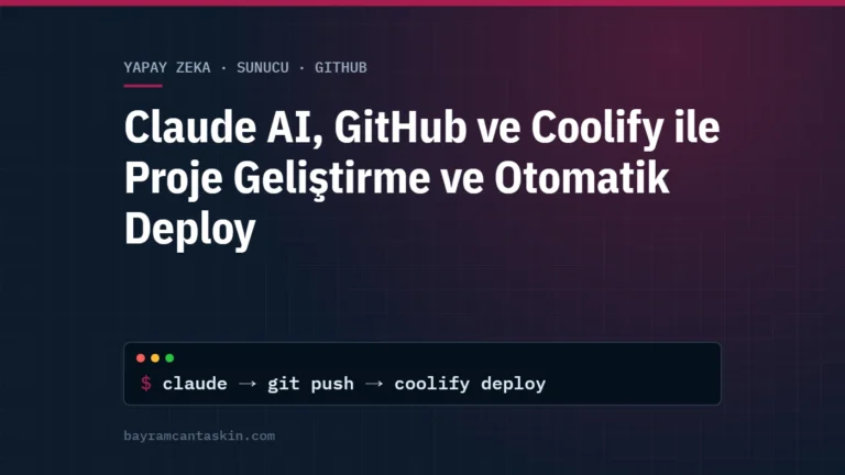 Claude AI, GitHub ve Coolify ile Proje Geliştirme ve Otomatik Deploy Rehberi
