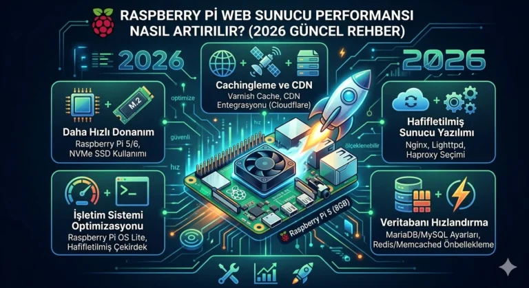 Raspberry Pi Web Sunucu Performansı Nasıl Artırılır? (2026 Güncel Rehber)
